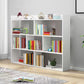 Scandinavian Engineered Wood Bookshelf Standard Open Back Bookcase 39"L x 8"W x 35"H White Clearhalo 'Bookcases' 'furn' 'furn_bookcases' 'Furniture' 'Office Furniture' 6550002