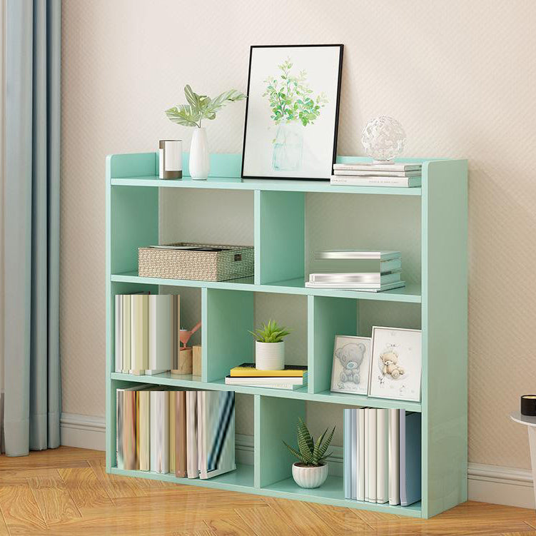 Scandinavian Engineered Wood Bookshelf Standard Open Back Bookcase 31"L x 8"W x 35"H Green Clearhalo 'Bookcases' 'furn' 'furn_bookcases' 'Furniture' 'Office Furniture' 6550010