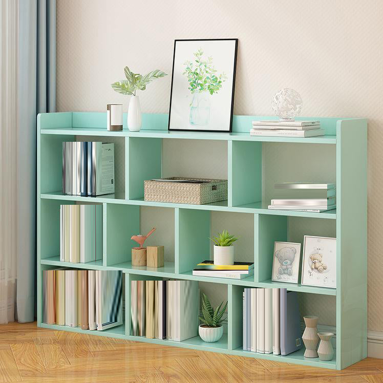 Scandinavian Engineered Wood Bookshelf Standard Open Back Bookcase 47"L x 8"W x 35"H Green Clearhalo 'Bookcases' 'furn' 'furn_bookcases' 'Furniture' 'Office Furniture' 6550012