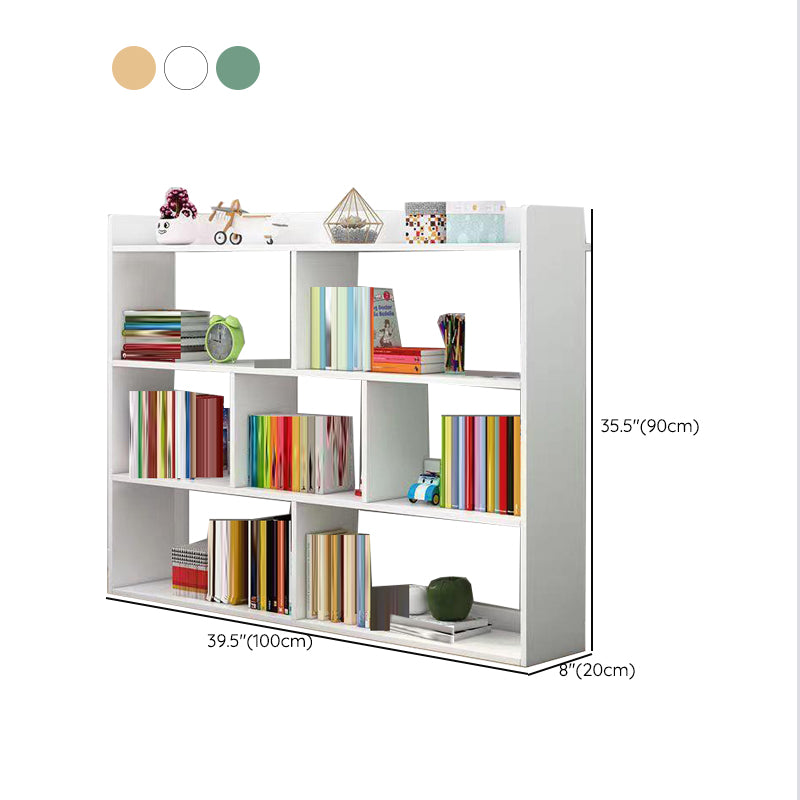 Scandinavian Engineered Wood Bookshelf Standard Open Back Bookcase Clearhalo 'Bookcases' 'furn' 'furn_bookcases' 'Furniture' 'Office Furniture' 6550015