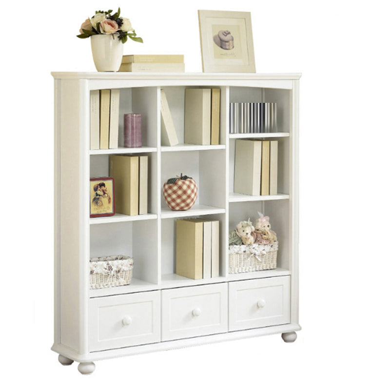 Closed Back Modern Bookcase Standard White Wooden Bookshelf with Shelves 47.2"L x 11.8"W x 51.2"H 3 Cabinet Not Included Clearhalo 'Bookcases' 'furn' 'furn_bookcases' 'Furniture' 'Office Furniture' 6550020