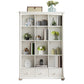 Closed Back Modern Bookcase Standard White Wooden Bookshelf with Shelves 47.2"L x 11.8"W x 59.1"H 3 Cabinet Not Included Clearhalo 'Bookcases' 'furn' 'furn_bookcases' 'Furniture' 'Office Furniture' 6550022