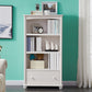 Closed Back Modern Bookcase Standard White Wooden Bookshelf with Shelves 23.6"L x 11.8"W x 51.2"H 1 Cabinet Not Included Clearhalo 'Bookcases' 'furn' 'furn_bookcases' 'Furniture' 'Office Furniture' 6550023