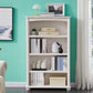 Closed Back Modern Bookcase Standard White Wooden Bookshelf with Shelves 31.5"L x 11.8"W x 51.2"H Drawer Not Included Cabinet Not Included Clearhalo 'Bookcases' 'furn' 'furn_bookcases' 'Furniture' 'Office Furniture' 6550028