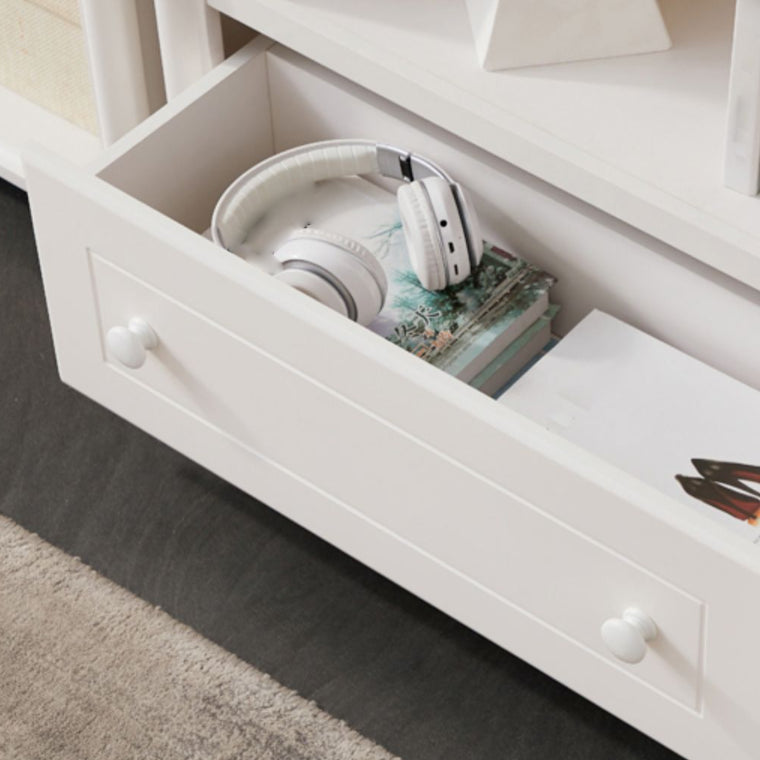 Closed Back Modern Bookcase Standard White Wooden Bookshelf with Shelves Clearhalo 'Bookcases' 'furn' 'furn_bookcases' 'Furniture' 'Office Furniture' 6550032