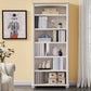 Closed Back Modern Bookcase Standard White Wooden Bookshelf with Shelves 31.5"L x 11.8"W x 70.9"H Drawer Not Included Cabinet Not Included Clearhalo 'Bookcases' 'furn' 'furn_bookcases' 'Furniture' 'Office Furniture' 6550041