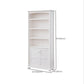 Closed Back Modern Bookcase Standard White Wooden Bookshelf with Shelves Clearhalo 'Bookcases' 'furn' 'furn_bookcases' 'Furniture' 'Office Furniture' 6550048