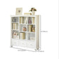 Closed Back Modern Bookcase Standard White Wooden Bookshelf with Shelves Clearhalo 'Bookcases' 'furn' 'furn_bookcases' 'Furniture' 'Office Furniture' 6550054