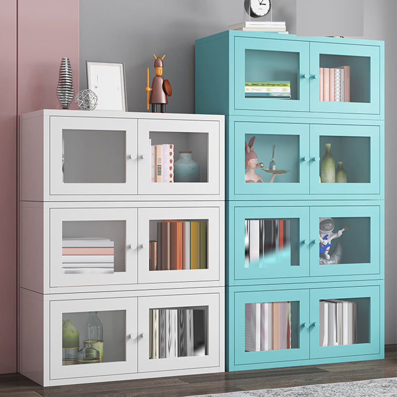 Metal Cabinets Included Bookshelf Standard Scandinavian Bookcase Clearhalo 'Bookcases' 'furn' 'furn_bookcases' 'Furniture' 'Office Furniture' 6550056