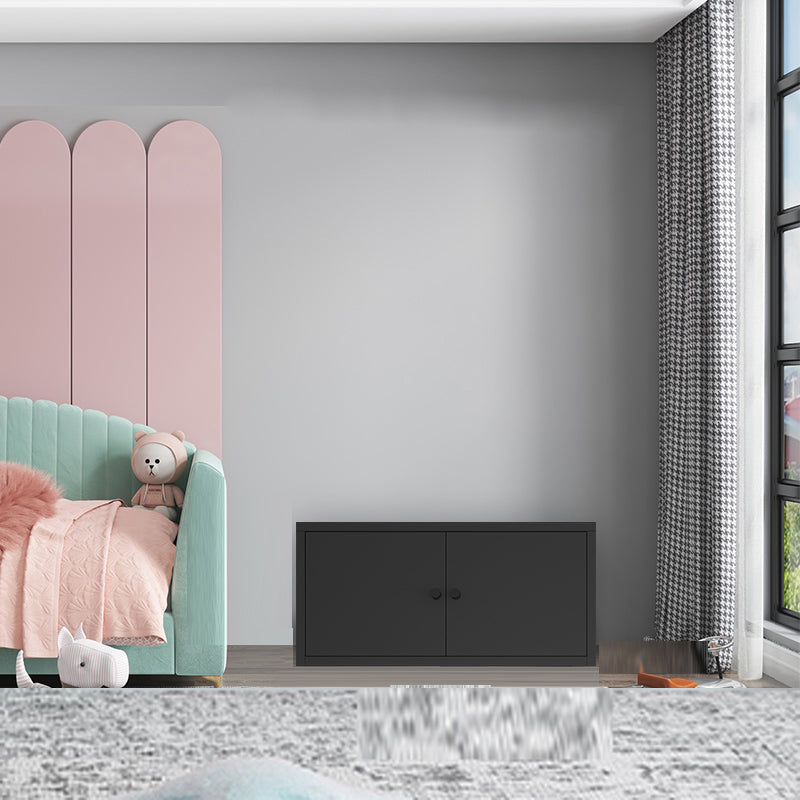 Metal Cabinets Included Bookshelf Standard Scandinavian Bookcase 31.5"L x 19.5"W x 16"H Black Clearhalo 'Bookcases' 'furn' 'furn_bookcases' 'Furniture' 'Office Furniture' 6550057