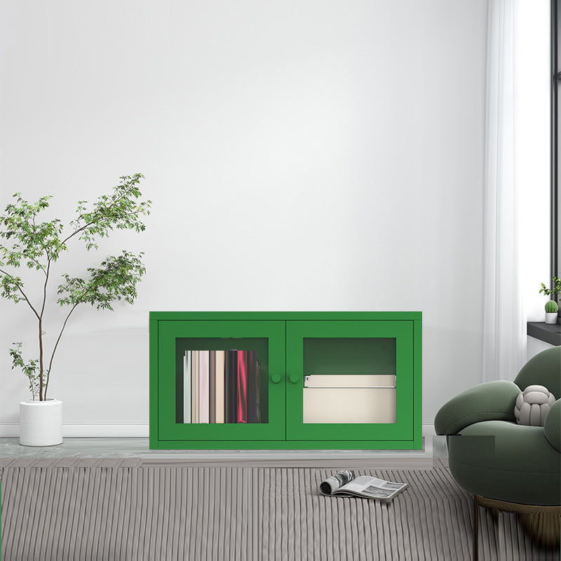 Metal Cabinets Included Bookshelf Standard Scandinavian Bookcase 27.5"L x 14"W x 16"H Green Clearhalo 'Bookcases' 'furn' 'furn_bookcases' 'Furniture' 'Office Furniture' 6550062