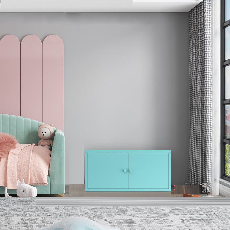 Metal Cabinets Included Bookshelf Standard Scandinavian Bookcase 31.5"L x 19.5"W x 16"H Sky Blue Clearhalo 'Bookcases' 'furn' 'furn_bookcases' 'Furniture' 'Office Furniture' 6550064