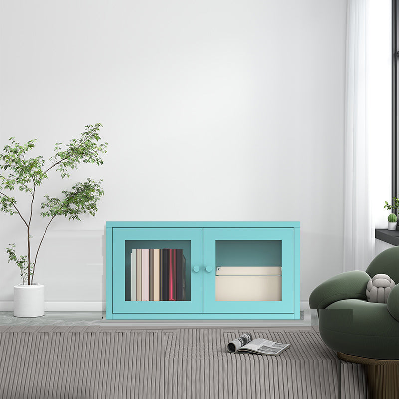 Metal Cabinets Included Bookshelf Standard Scandinavian Bookcase 27.5"L x 14"W x 16"H Sky Blue Clearhalo 'Bookcases' 'furn' 'furn_bookcases' 'Furniture' 'Office Furniture' 6550066