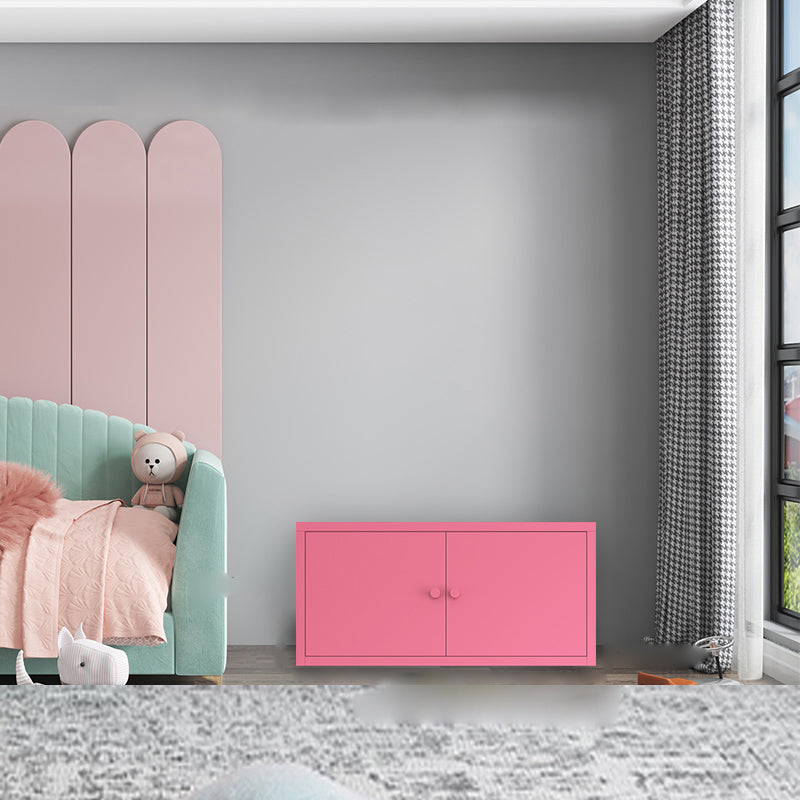 Metal Cabinets Included Bookshelf Standard Scandinavian Bookcase 31.5"L x 19.5"W x 16"H Pink Clearhalo 'Bookcases' 'furn' 'furn_bookcases' 'Furniture' 'Office Furniture' 6550068