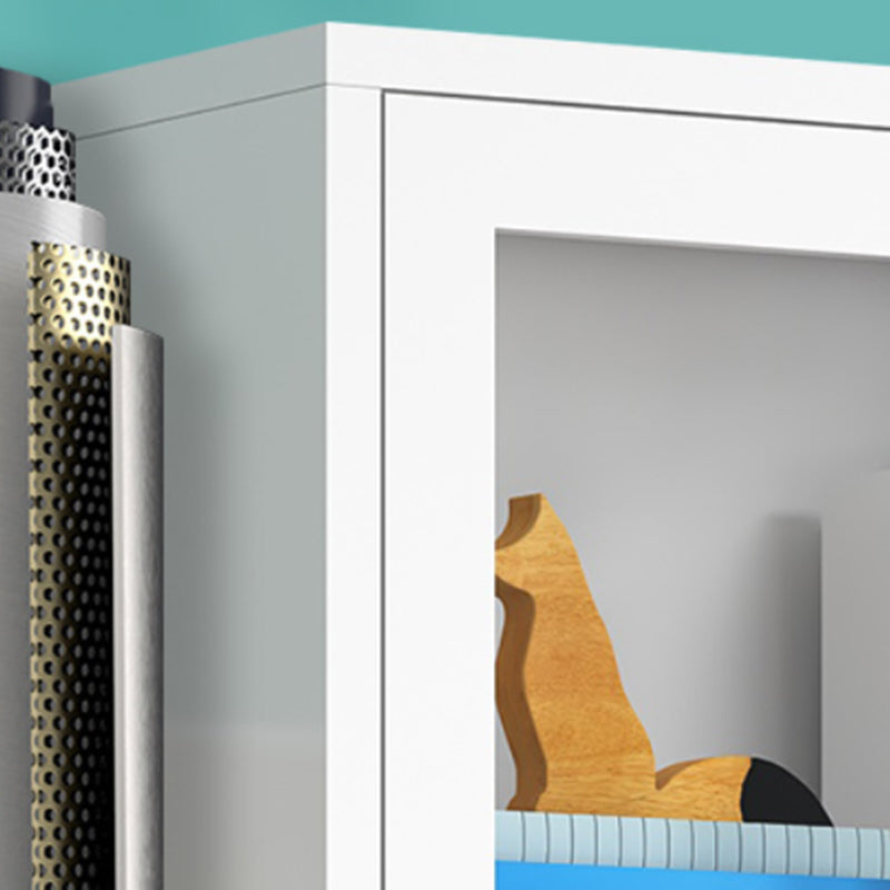 Metal Cabinets Included Bookshelf Standard Scandinavian Bookcase Clearhalo 'Bookcases' 'furn' 'furn_bookcases' 'Furniture' 'Office Furniture' 6550069