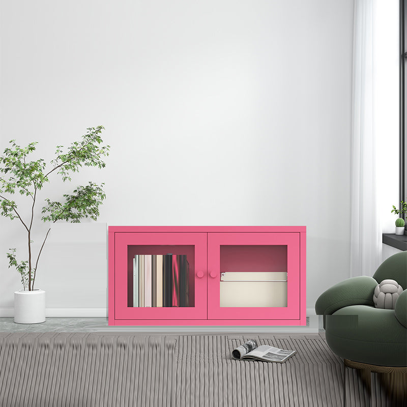 Metal Cabinets Included Bookshelf Standard Scandinavian Bookcase 27.5"L x 14"W x 16"H Pink Clearhalo 'Bookcases' 'furn' 'furn_bookcases' 'Furniture' 'Office Furniture' 6550070