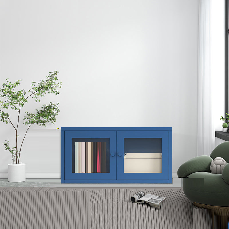 Metal Cabinets Included Bookshelf Standard Scandinavian Bookcase 27.5"L x 14"W x 16"H Blue Clearhalo 'Bookcases' 'furn' 'furn_bookcases' 'Furniture' 'Office Furniture' 6550072