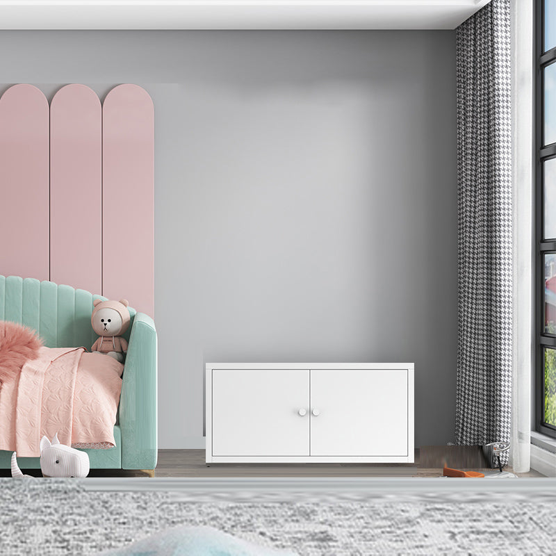 Metal Cabinets Included Bookshelf Standard Scandinavian Bookcase 31.5"L x 19.5"W x 16"H White Clearhalo 'Bookcases' 'furn' 'furn_bookcases' 'Furniture' 'Office Furniture' 6550073