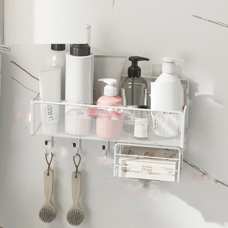 Industrial Floating Bookshelf Closed Back Metal Bookcase with Shelves