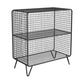 Glam Closed Back Bookcase Metal Standard Bookshelf with Shelves 24"L x 12"W x 28"H Black Clearhalo 'Bookcases' 'furn' 'furn_bookcases' 'Furniture' 'Office Furniture' 6550152