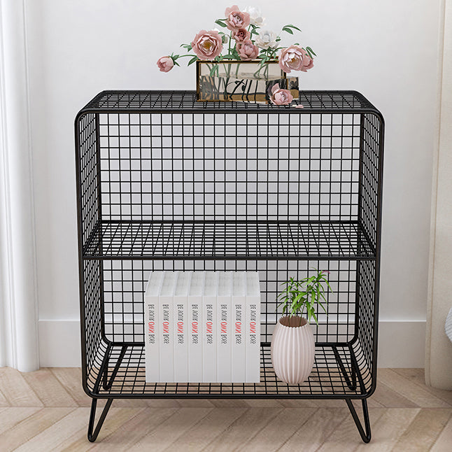 Glam Closed Back Bookcase Metal Standard Bookshelf with Shelves Clearhalo 'Bookcases' 'furn' 'furn_bookcases' 'Furniture' 'Office Furniture' 6550172