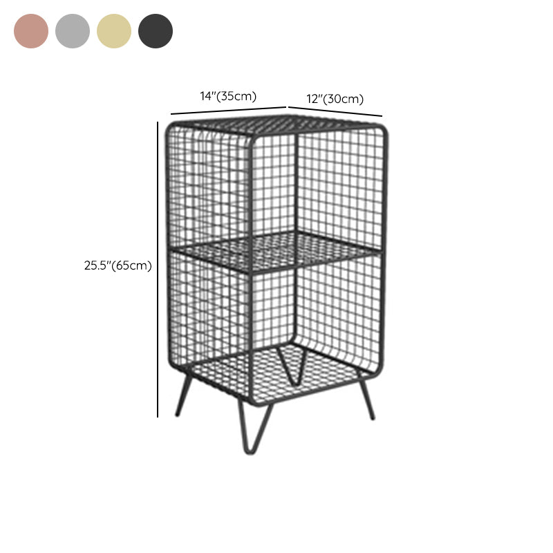 Glam Closed Back Bookcase Metal Standard Bookshelf with Shelves Clearhalo 'Bookcases' 'furn' 'furn_bookcases' 'Furniture' 'Office Furniture' 6550183