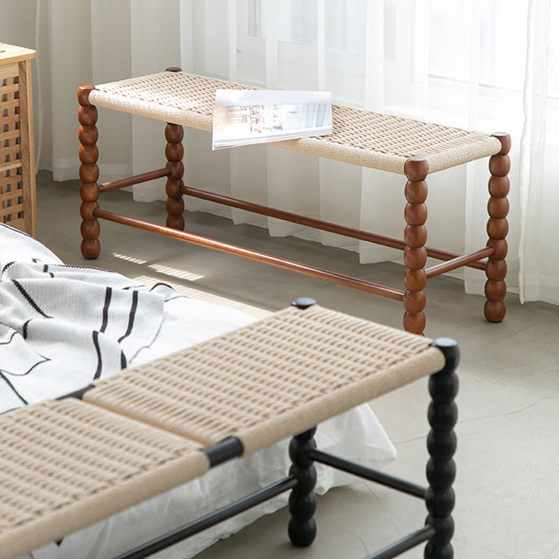 13,65-Zoll-Breite tropische Sitzbank mit festem Holz Rechteckbank