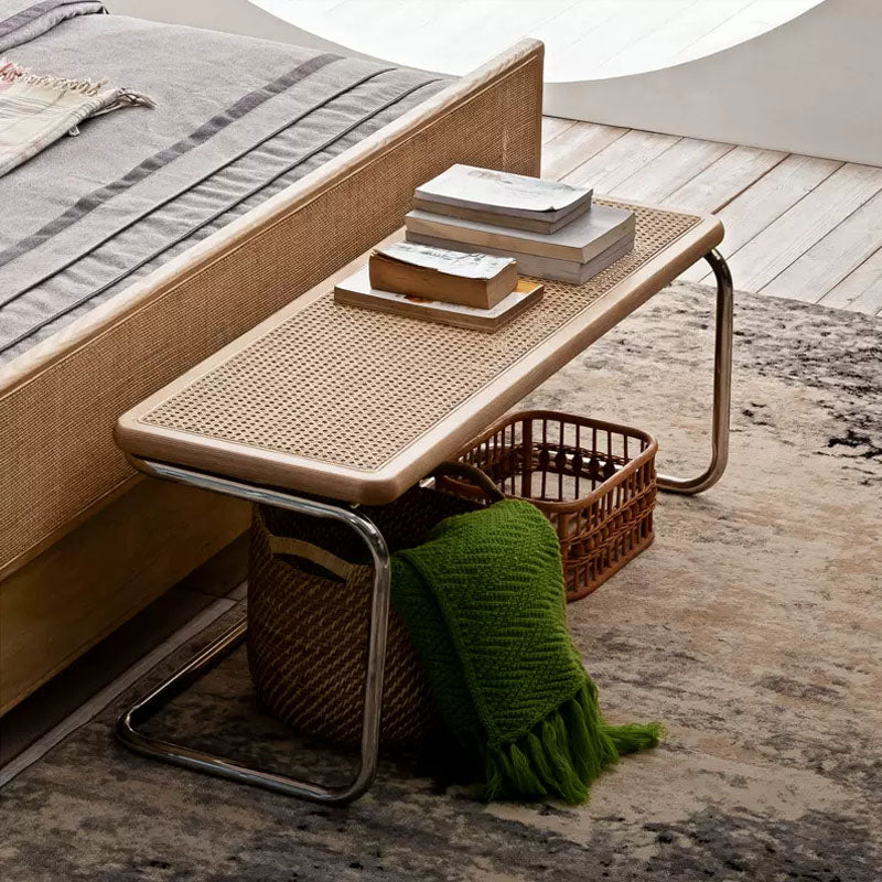 14.82-inch Width Tropical Seating Bench Solid Wood Bedroom Bench Clearhalo 'Benches' 'Chairs & Seating' 'furn' 'furn_benches' 'Furniture' 'Living Room Furniture' 6550269