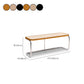 14.82-inch Width Tropical Seating Bench Solid Wood Bedroom Bench Clearhalo 'Benches' 'Chairs & Seating' 'furn' 'furn_benches' 'Furniture' 'Living Room Furniture' 6550286