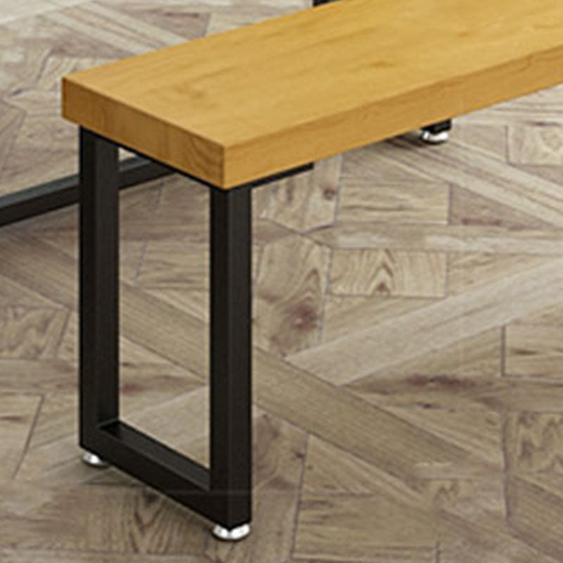 Modern Pine Wood Bench Rectangle Home Seating Bench with Legs Clearhalo 'Benches' 'Chairs & Seating' 'furn' 'furn_benches' 'Furniture' 'Living Room Furniture' 6550293