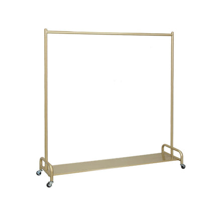 Glam Coat Ranger Metal enmarcada Riel colgante y rejilla de abrigo de estante inferior con castores