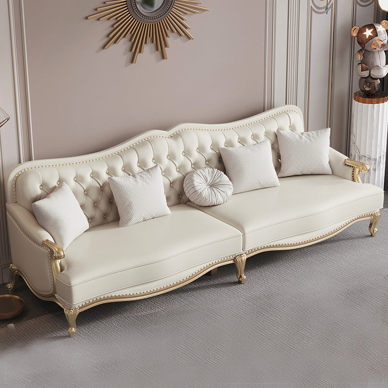 Divano moderno moderno di beige di metà secolo.