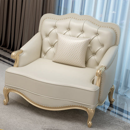 Divano moderno moderno di beige di metà secolo.