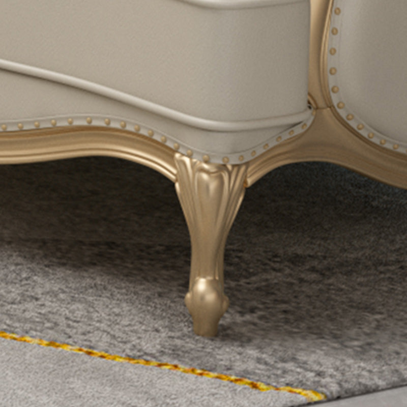 Divano moderno moderno di beige di metà secolo.