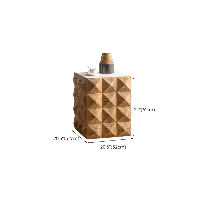 Tavolino laterale di campagna francese completamente assemblato tavolo laterale dell'accento per camera da letto