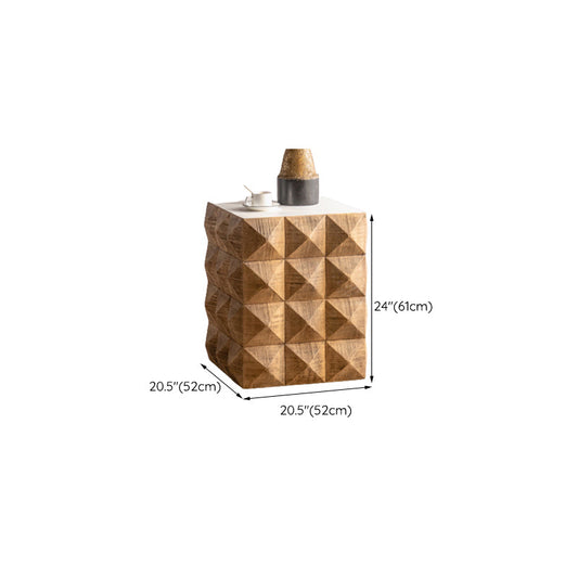 Tavolino laterale di campagna francese completamente assemblato tavolo laterale dell'accento per camera da letto