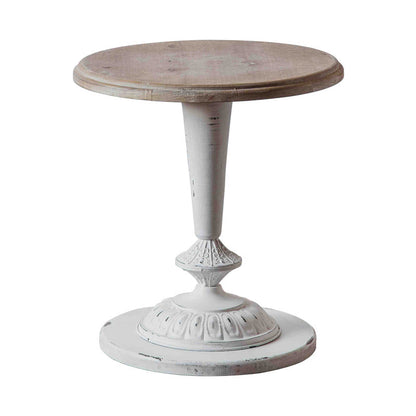 Table d'appoint de campagne de 19 "de largeur de 19" Table d'appoint accent rond pour chambre à coucher