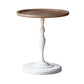 Table d'appoint de campagne de 19 "de largeur de 19" Table d'appoint accent rond pour chambre à coucher
