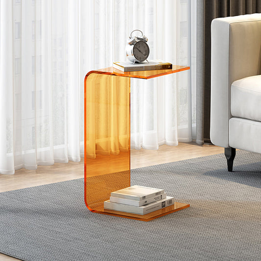 Tavolo laterale largo da 11 "tavolino acrilico accento laterale per camera da letto