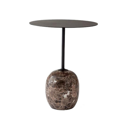 Tavolino moderno in metallo nero/nero tavolino marmo laterale