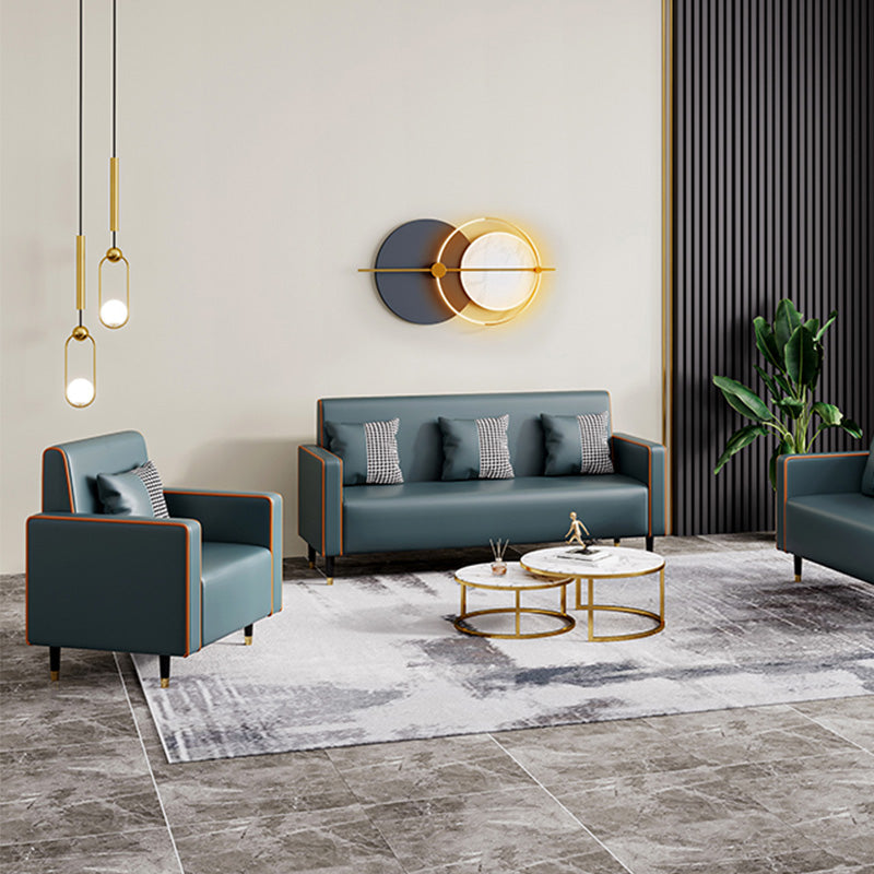 Cushions Square Arm Sofa Leather and Wood Seating with Pillows Clearhalo 'furn' 'furn_sofas' 'Furniture' 'Living Room Furniture' 'Sofa' 'sofas' 6551587