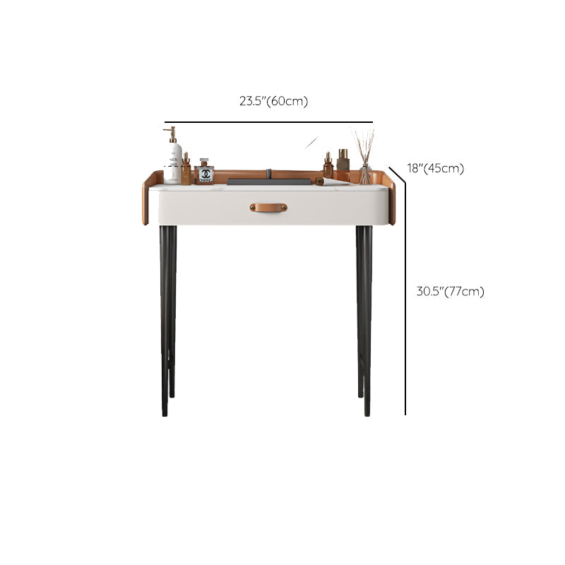 Tavolo da toeletta in legno in legno in legno massiccio in legno in legno massiccio top in pietra