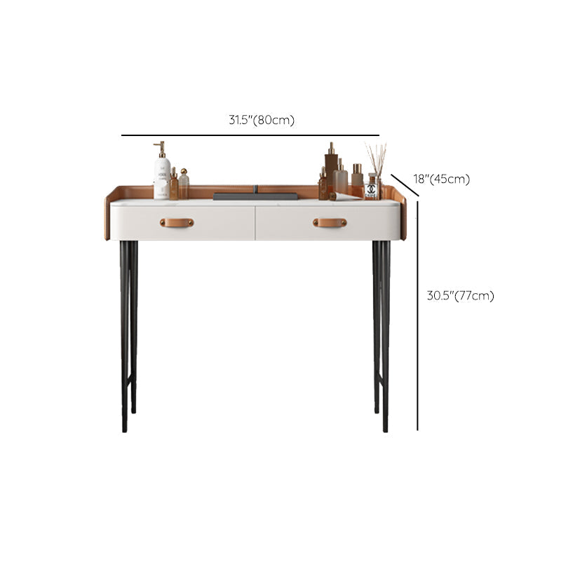 Tavolo da toeletta in legno in legno in legno massiccio in legno in legno massiccio top in pietra