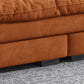 Contemporary Settee Living Room Pillow Top Arm Pillows Seating
