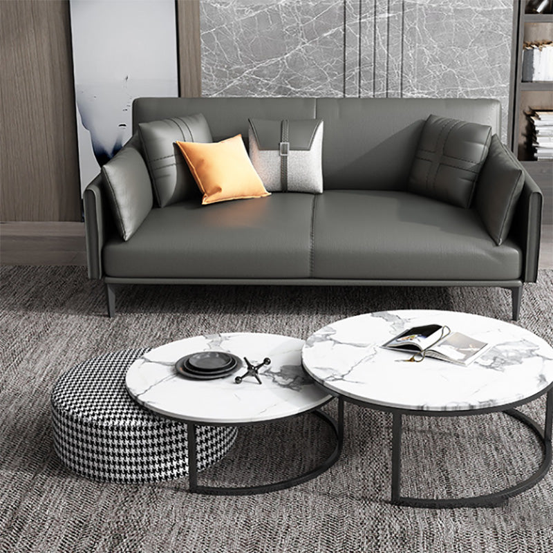 Vintage salon canapé outrez en cuir