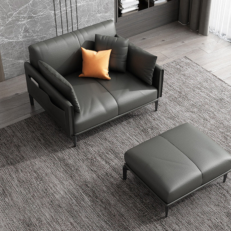 Vintage salon canapé outrez en cuir