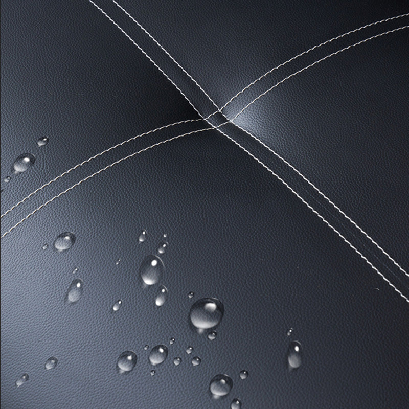 Sofá de cuero y madera Sofá de cuero cojines para apartamento