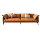 Vintage Living Room Settee Pillow Top Arm Pillows Orange Sofa 108"L x 37"W x 31"H Clearhalo 'furn' 'furn_sofas' 'Furniture' 'Living Room Furniture' 'Sofa' 'sofas' 6551896