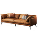 Vintage Living Room Settee Pillow Top Arm Pillows Orange Sofa 85"L x 37"W x 31"H Clearhalo 'furn' 'furn_sofas' 'Furniture' 'Living Room Furniture' 'Sofa' 'sofas' 6551897