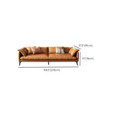 Vintage Living Room Settee Pillow Top Arm Pillows Orange Sofa Clearhalo 'furn' 'furn_sofas' 'Furniture' 'Living Room Furniture' 'Sofa' 'sofas' 6551909
